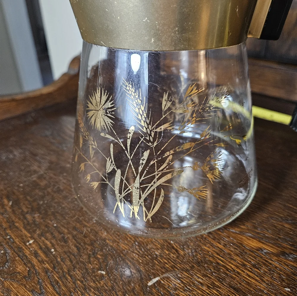 Vintage MCM David Douglas Carafe Wheat Pattern.